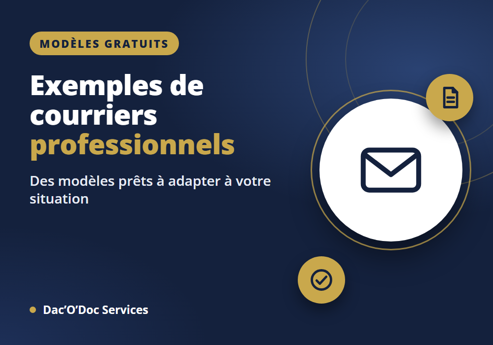 Exemple de courrier professionnel : rédigez le vôtre, personnalisé