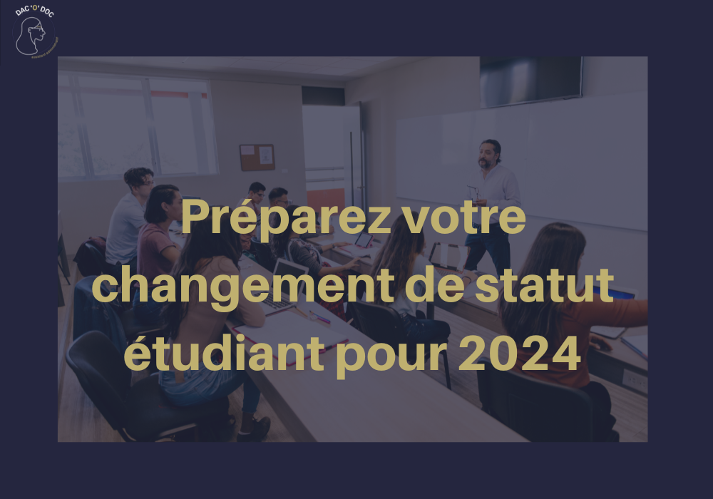 Lire la suite à propos de l’article Préparez le changement de statut étudiant en 2024