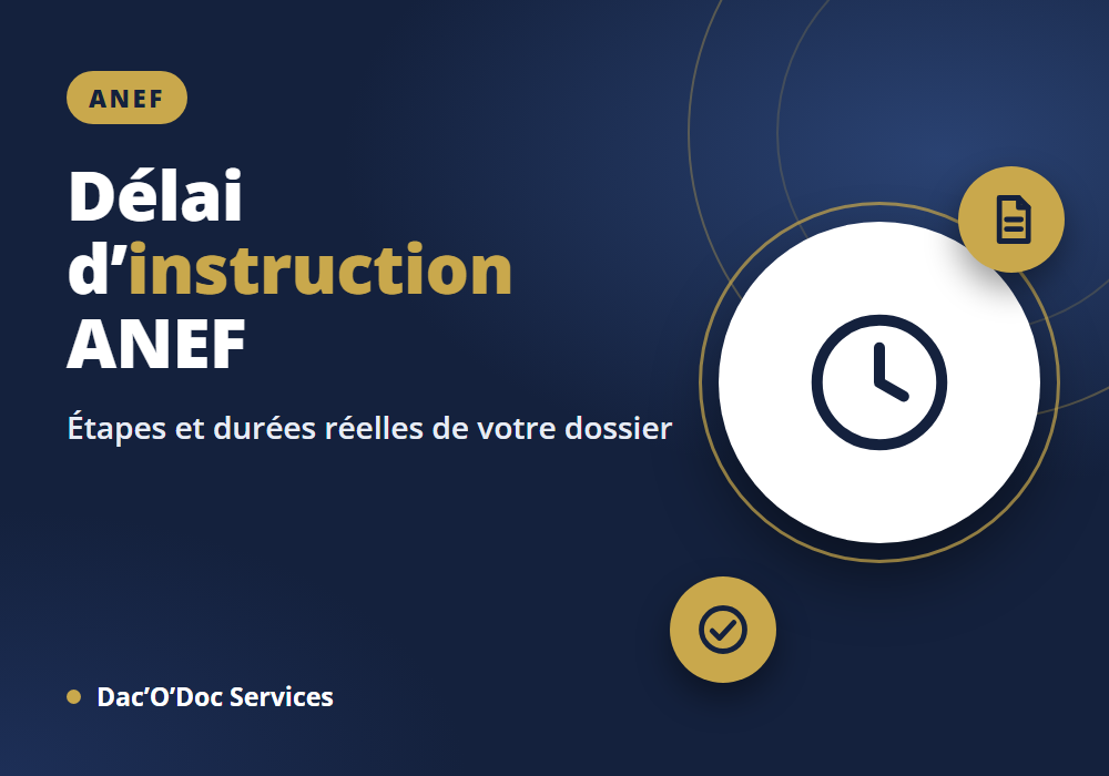 Délai instruction dossier ANEF : étapes et durées réelles 2026