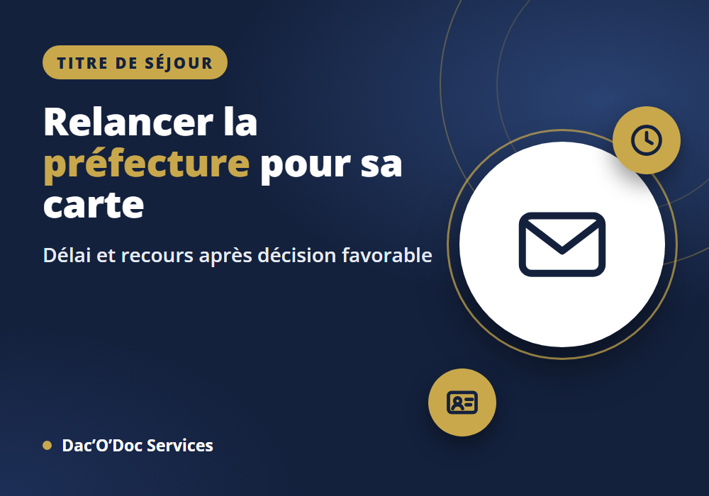 Relancer la préfecture carte de séjour : délai et recours