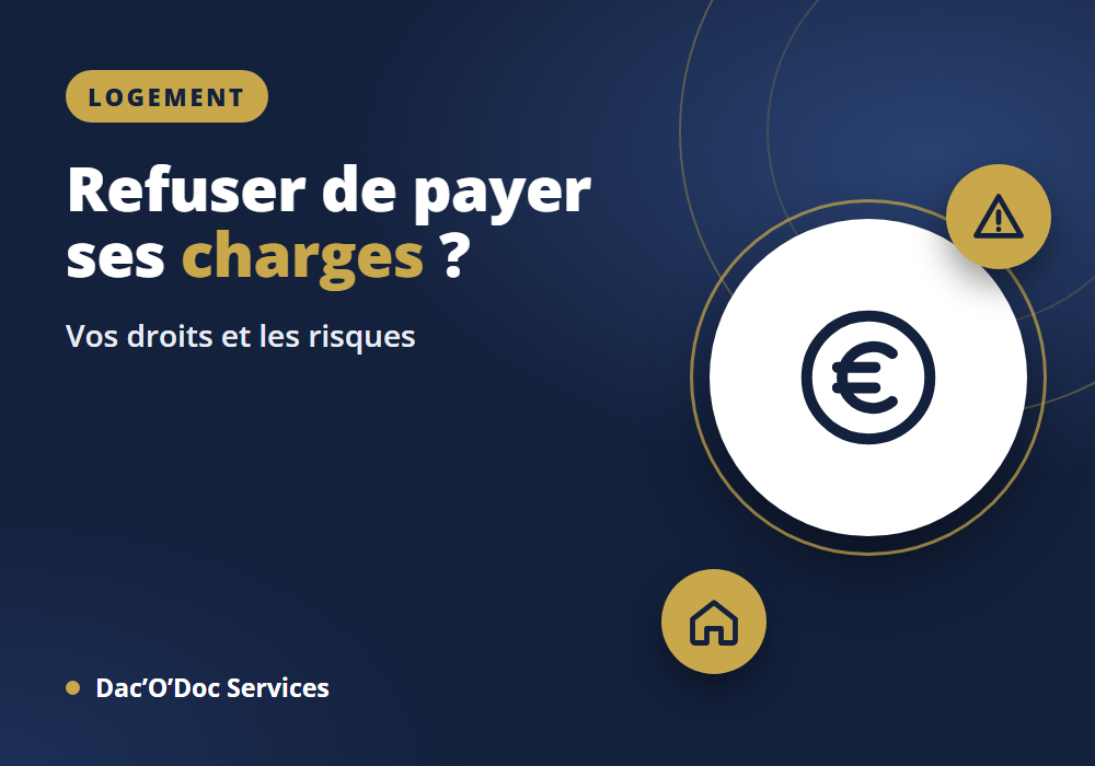 Refuser payer charges locatives : droits et risques 2026